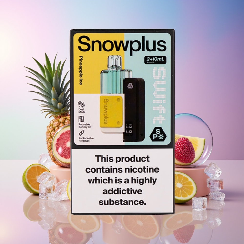 Snowplus Swift 5000 Puffs Prefilled Pod Kit Ananas Eis – Dual Mesh, 1000 mAh, Schweiz Großhandel