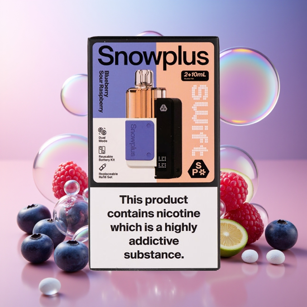 Snowplus Swift 5000 Puffs Prefilled Pod Kit Blaubeere-Saure Himbeere, 1000 mAh, 2+10 ml, Schweiz Großhandel