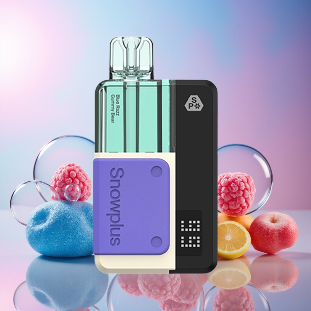 Snowplus Swift 5000 Puffs Prefilled Pod Kit Blue Razz Gummy Bear (Blaue Himbeere Gummibärchen) - 1000 mAh, 2+10 ml, Dual Mesh - Schweiz Großhandel
