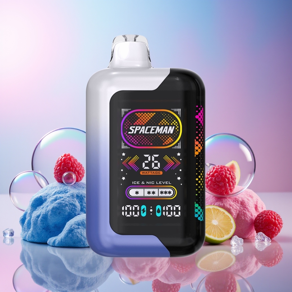 SPACEMAN SP40000 Wegwerf-Vape Blauer Himbeer-Eis Schweiz Großhandel – 1000mAh, 20ml, 50mg/ml