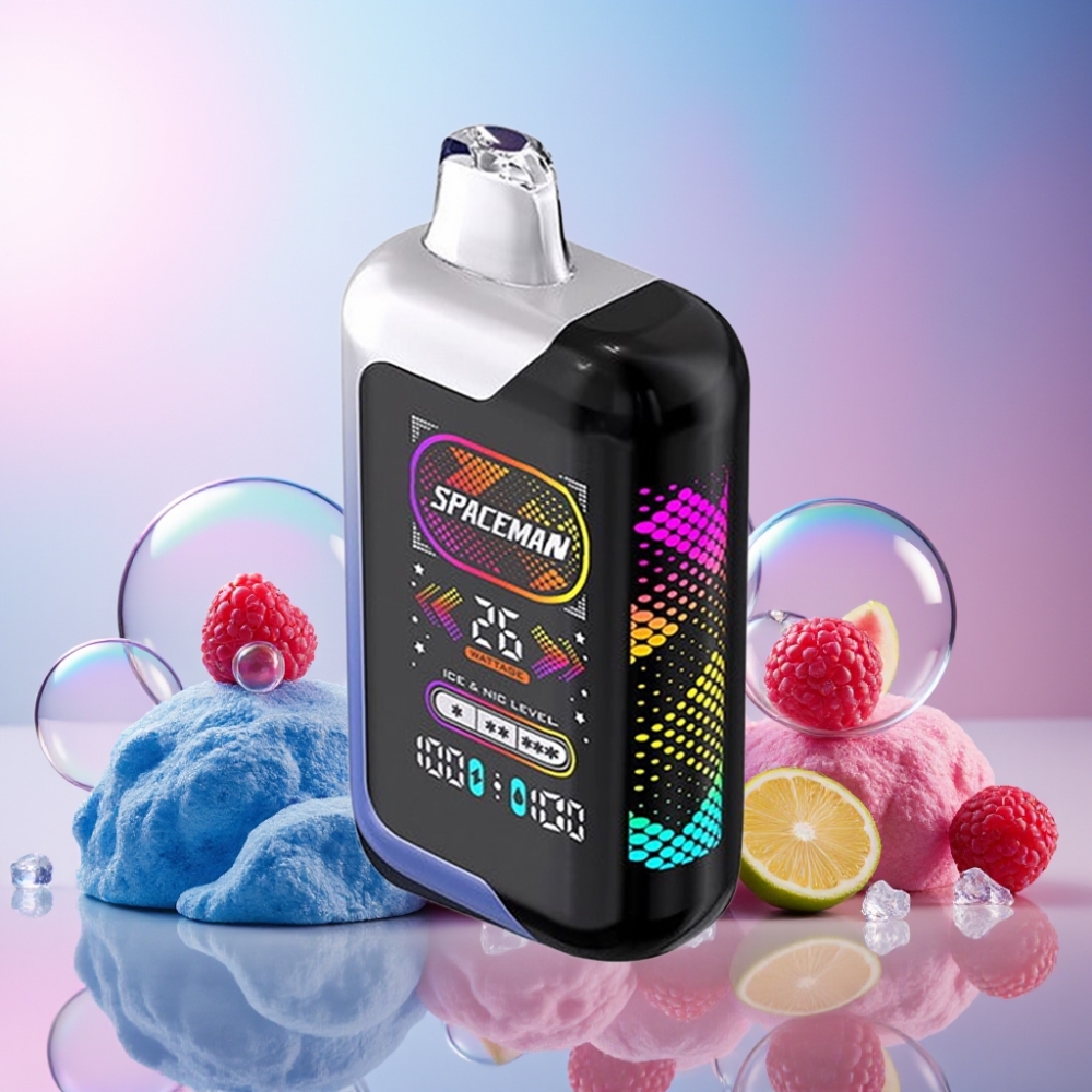SPACEMAN SP40000 Wegwerf-Vape Blauer Himbeer-Eis Schweiz Großhandel – 1000mAh, 20ml, 50mg/ml