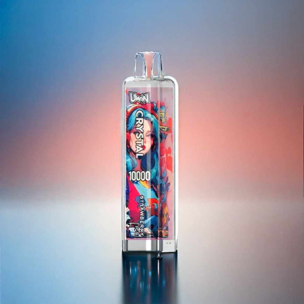 UWIN Crystal 10000 Puffs 18ml 650mAh Type-C RGB Beleuchtung Erdbeer Eis Schweiz Großhandel