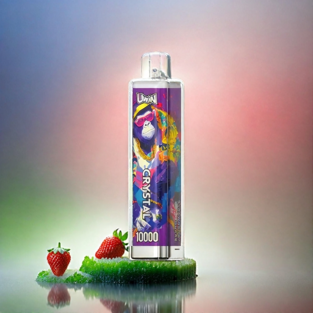 UWIN Crystal 10000 Puffs Erdbeere Traube - 18ml, 650mAh, Typ-C, Schweiz Großhandel