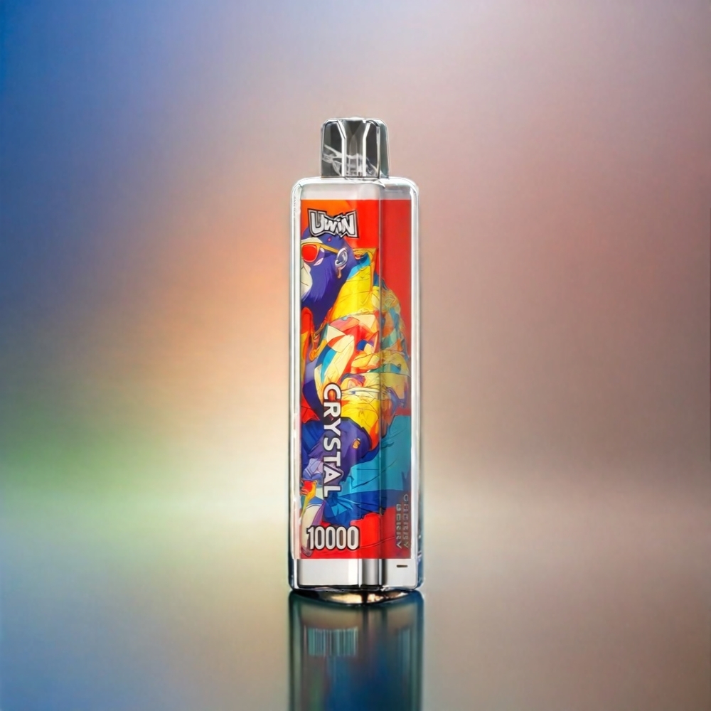 UWIN Crystal 10000 Puffs Schweiz Großhandel – 10.000 Züge, 18ml, Typ-C, RGB-Lichter, Cherry Berry