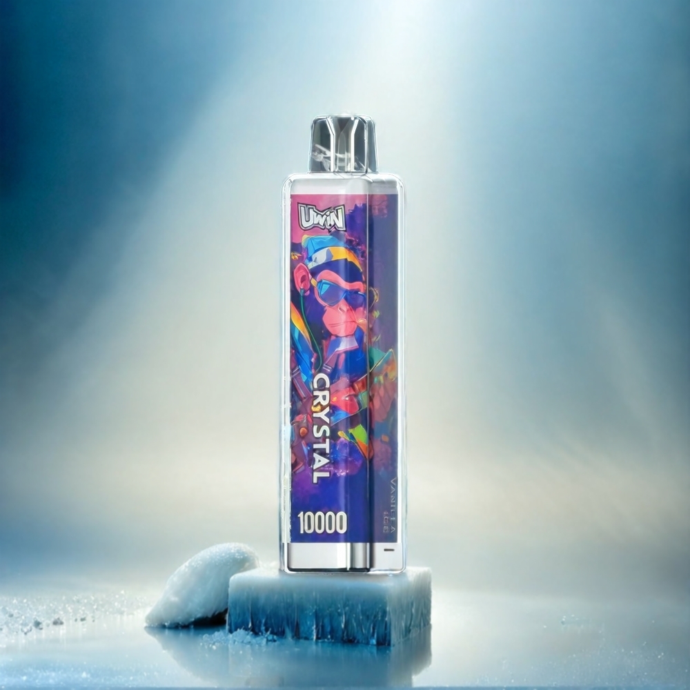 UWIN Crystal 10000 Puffs Vanille-Eis Schweiz Großhandel mit 18ml E-Liquid & 650mAh Akku