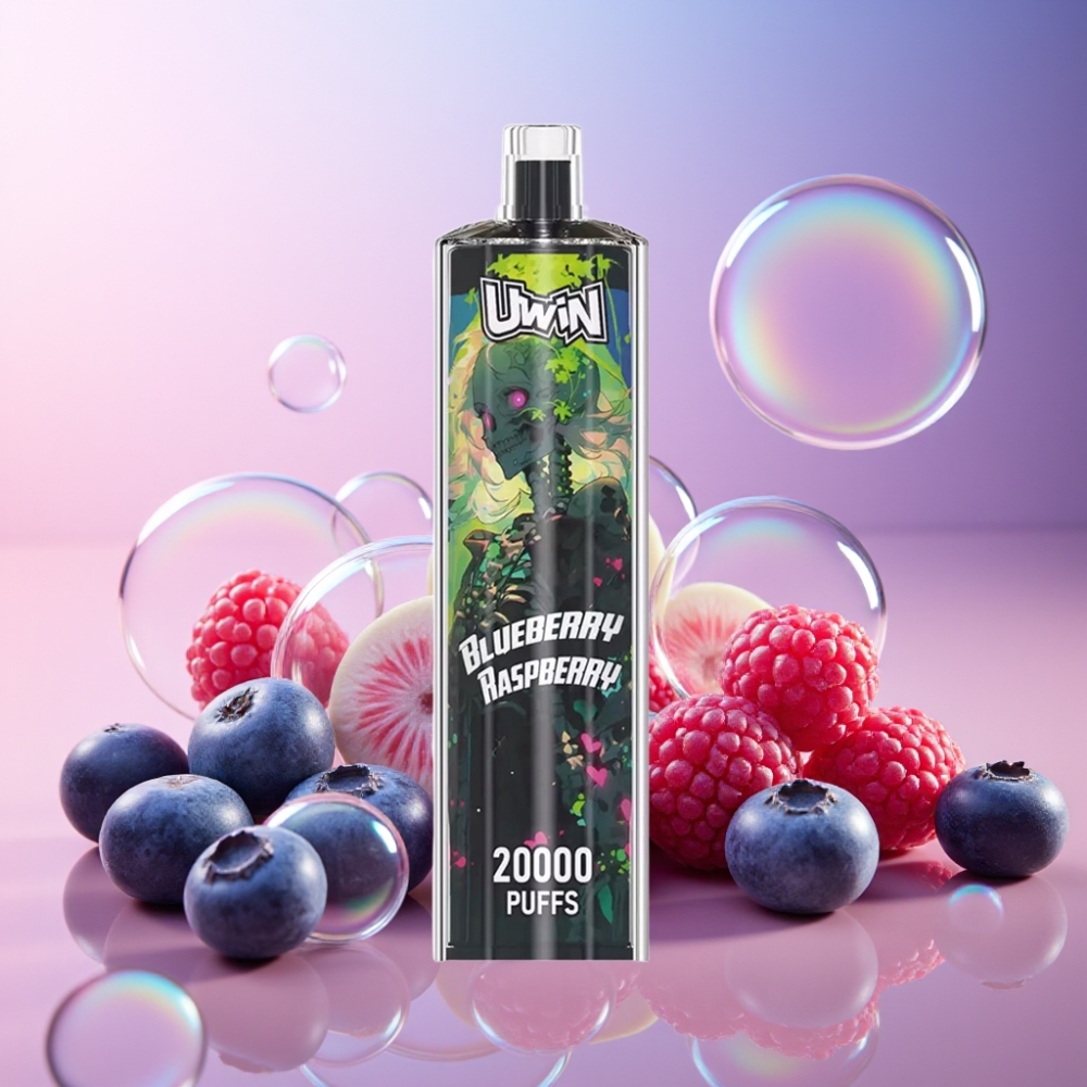 Uwin Shisha Hookah Crystal 20000 Puffs Heidelbeere Himbeere 0% 2% 3% 5% Nikotin 22ml 650 mAh Schweiz Großhandel
