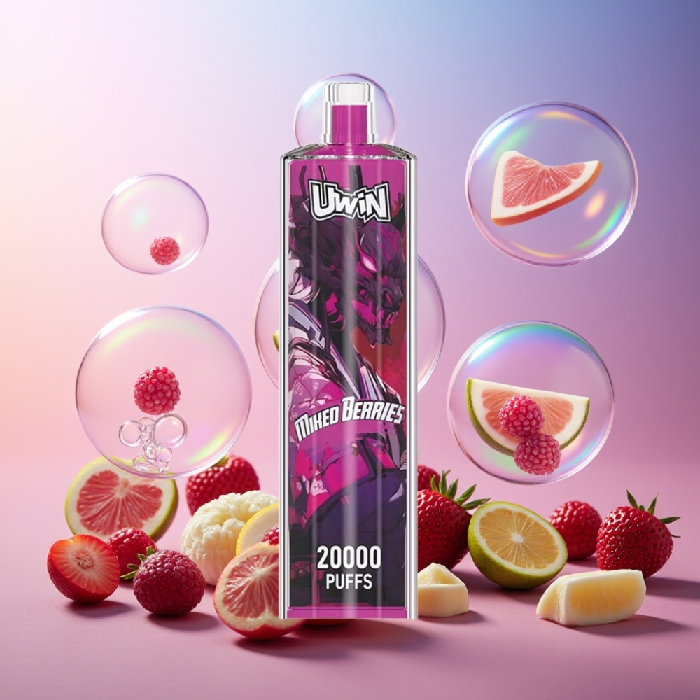 Uwin Shisha Hookah Crystal 20000 Puffs Mixed Beeren 0% 2% 3% 5% Nikotin 22ml 650 mAh Schweiz großhandel