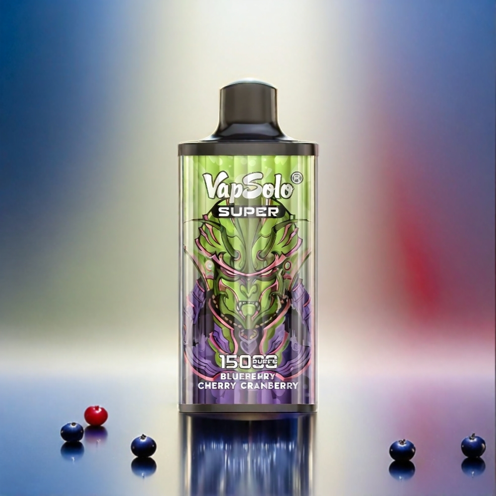 Vapsolo Super 15000 Puffs Blaubeere Kirsche Cranberry Schweiz Großhandel 40ml 850mAh Typ-C