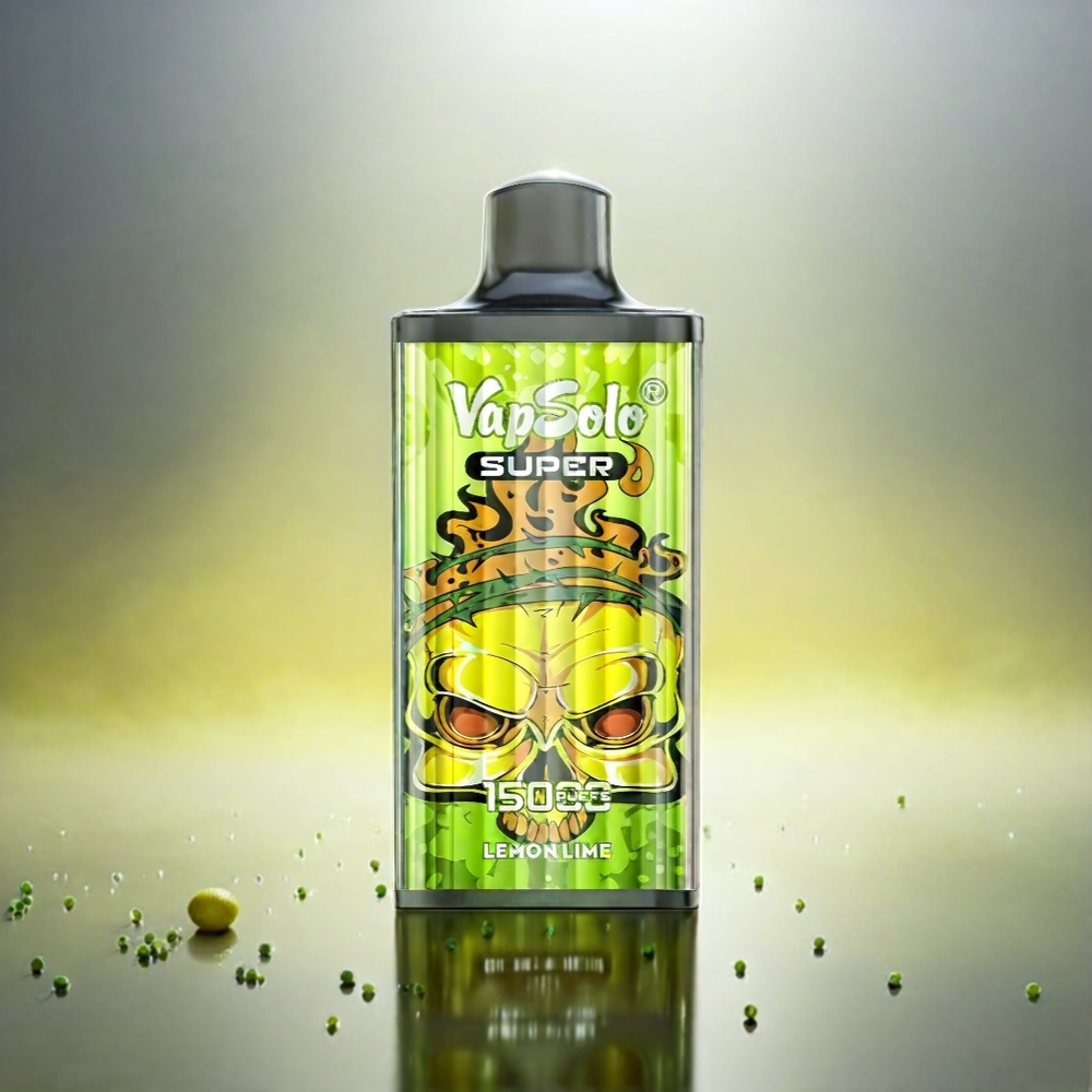 Vapsolo Super 15000 Puffs Schweiz Großhandel – 40ml E-Liquid, 15000 Puffs, Typ-C Laden, Lima Limon