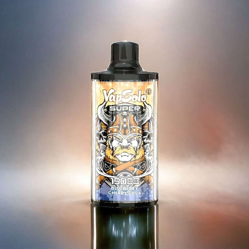 Vapsolo Super 15000 Puffs Schweiz Großhandel - Cherry Cola Geschmack, 40ml E-Liquid, 850mAh Mesh Coil, Typ-C-Ladung