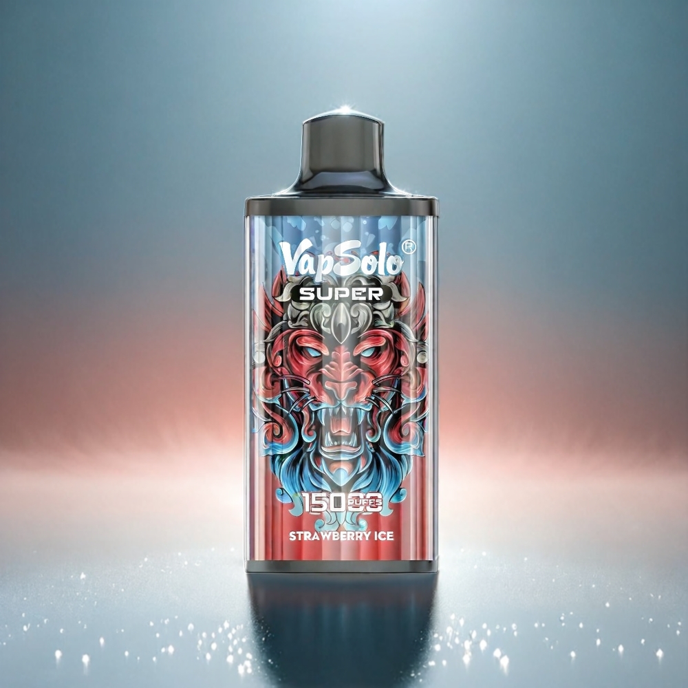 Vapsolo Super 15000 Puffs Schweiz Großhandel – Erdbeer-Eis, 850mAh, Typ-C, 40ml E-Liquid