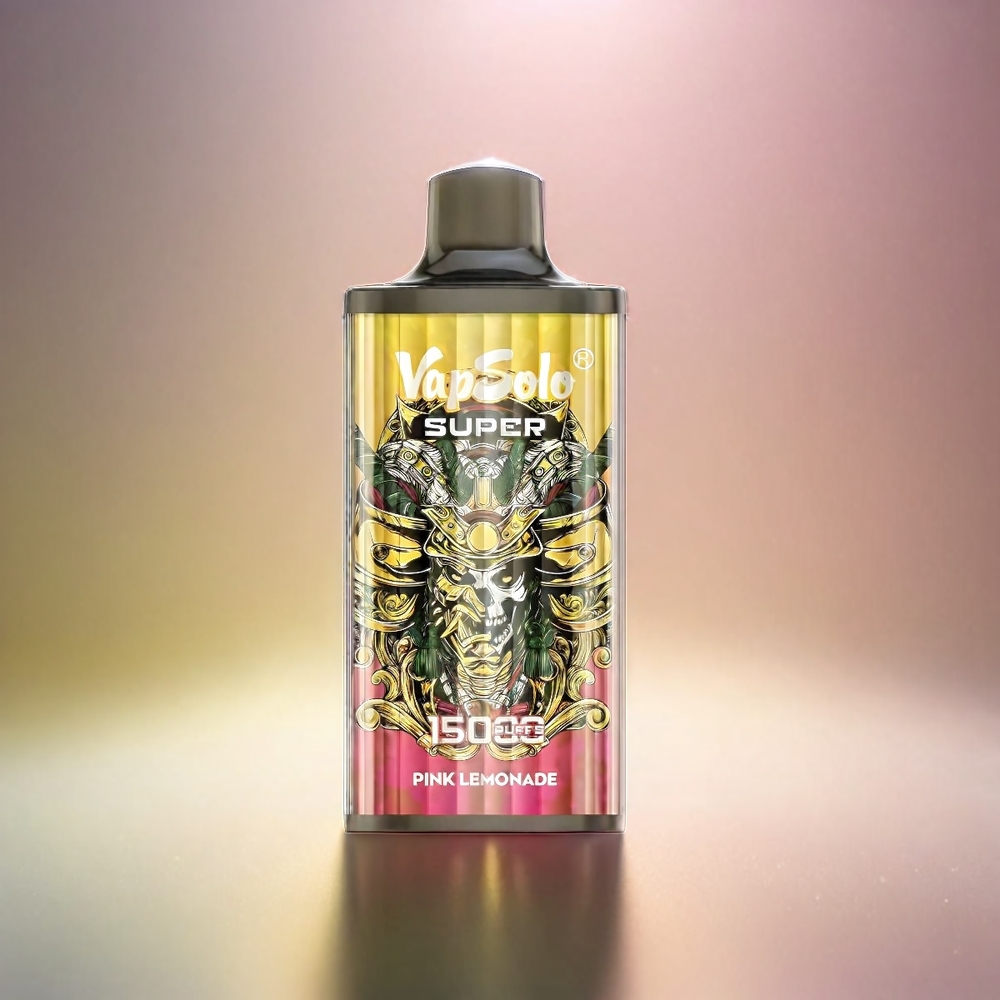 Vapsolo Super 15000 Puffs Schweiz Großhandel – Super Pink Lemonade, 40ml E-Liquid, 850mAh Mesh Coil, Type-C