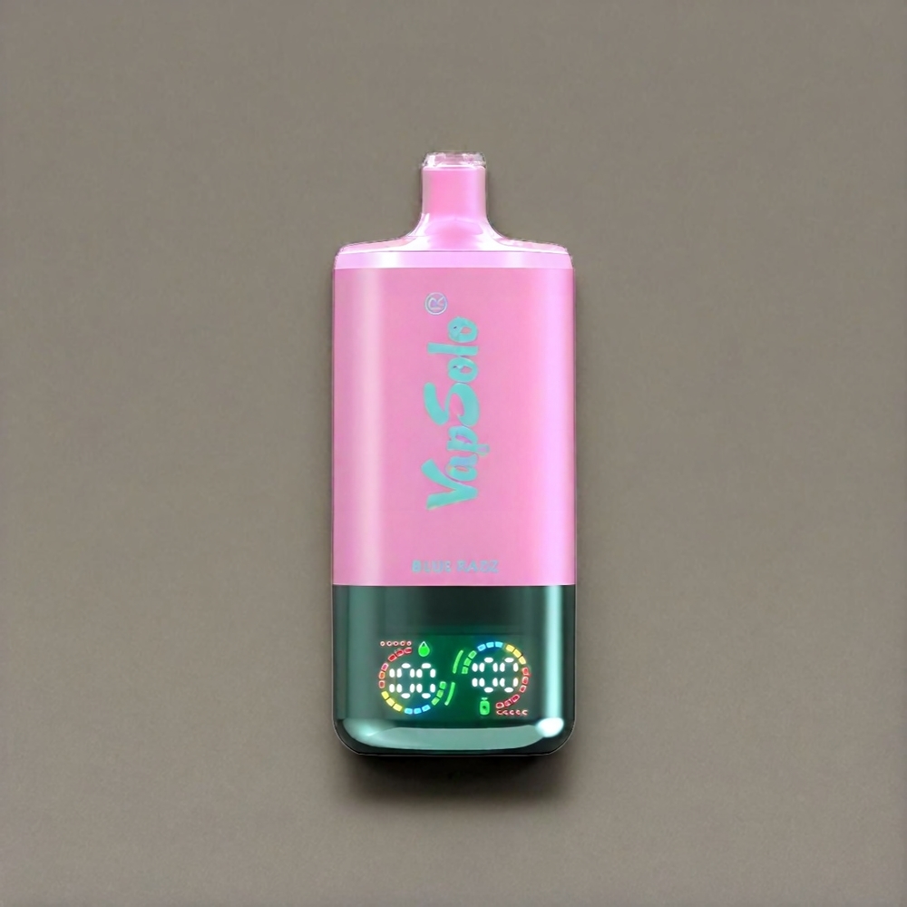 VapSolo Tripe 30000 Puffs Schweiz Großhandel – 40ml E-Liquid, 3 Oil Tanks, Type-C, Blue Razz