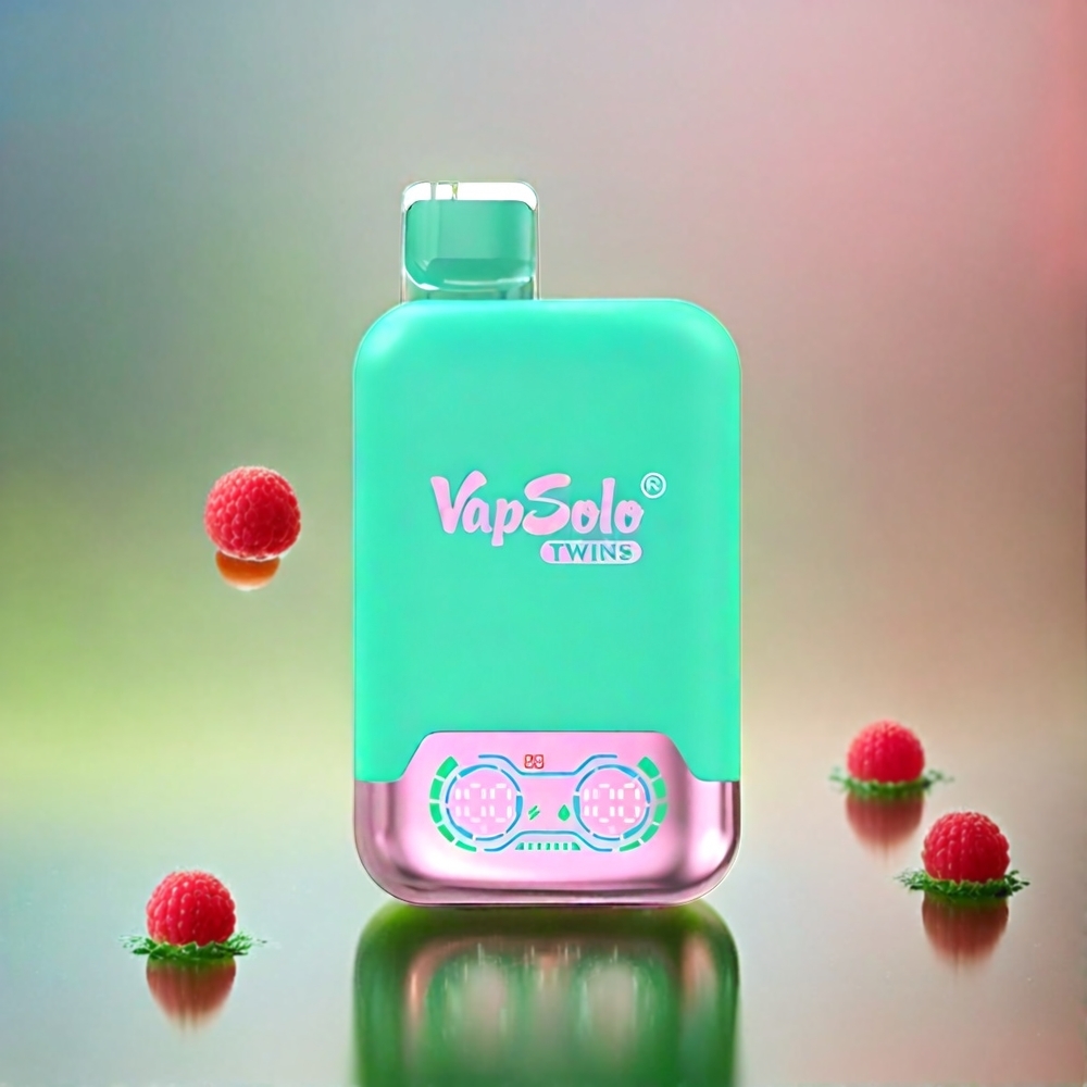 Vapsolo Twins 20000 Puffs Schweiz Großhandel – 40 ml E-Liquid, 20mg/ml oder 50mg/ml, Triple Melone & Himbeer-Wassermelone