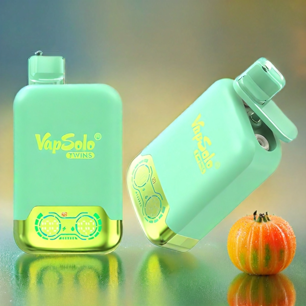 Vapsolo Twins 20000 Puffs Schweiz Großhandel – Triple Melone & Ananas Kokos, 40 ml E-Liquid, 20mg/ml & 50mg/ml, Typ-C Ladung