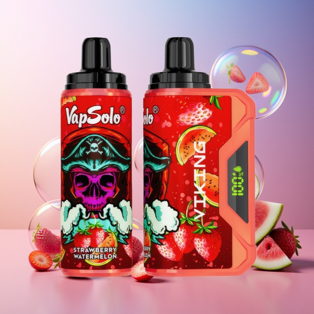 VapSolo VIKING 12000 Puffs Einweg-Vape Erdbeer Wassermelone 22ml 20/50 mg/ml Schweiz großhandel