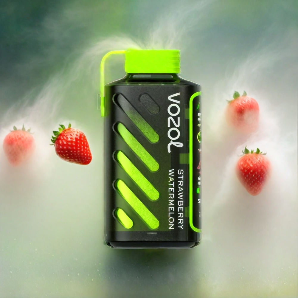 VOZOL Gear Power 20000 Puffs Erdbeer-Wassermelone mit S.i.L.C. Tech, 20mL, Dual Mesh Coil, Schweiz Großhandel