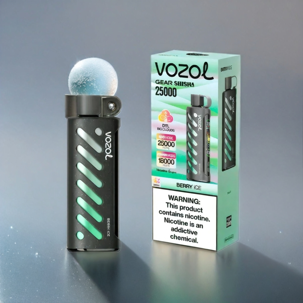 VOZOL Gear Shisha 25000 Puffs Berry Ice (30 Geschmacksrichtungen, Dual Mesh Dual Modes, 1000mAh, Schweiz Großhandel)