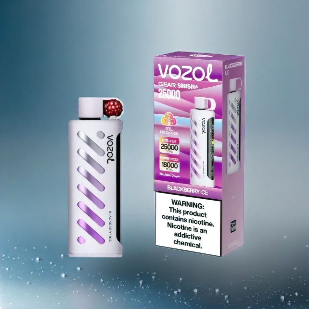 VOZOL Gear Shisha 25000 Puffs Blackberry Ice (30 Geschmäcke, Dual Mesh, 1000mAh) Schweiz großhandel