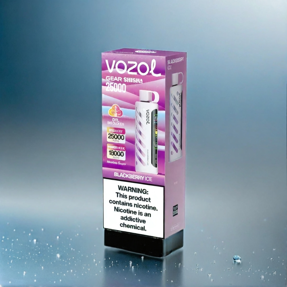 VOZOL Gear Shisha 25000 Puffs Blackberry Ice (30 Geschmäcke, Dual Mesh, 1000mAh) Schweiz großhandel
