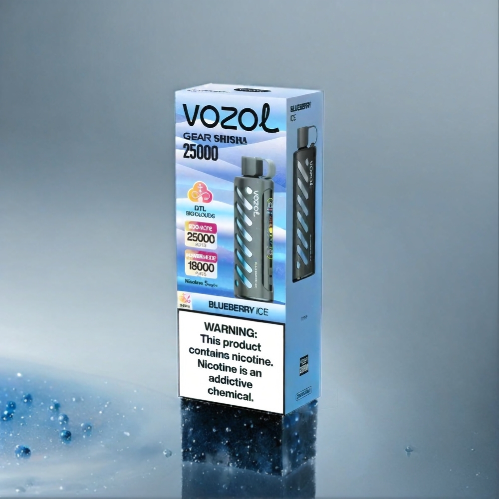 VOZOL Gear Shisha 25000 Puffs Blueberry Ice (30 Geschmacksrichtungen, Dual Mesh Dual Modes, 1000mAh) Schweiz Großhandel