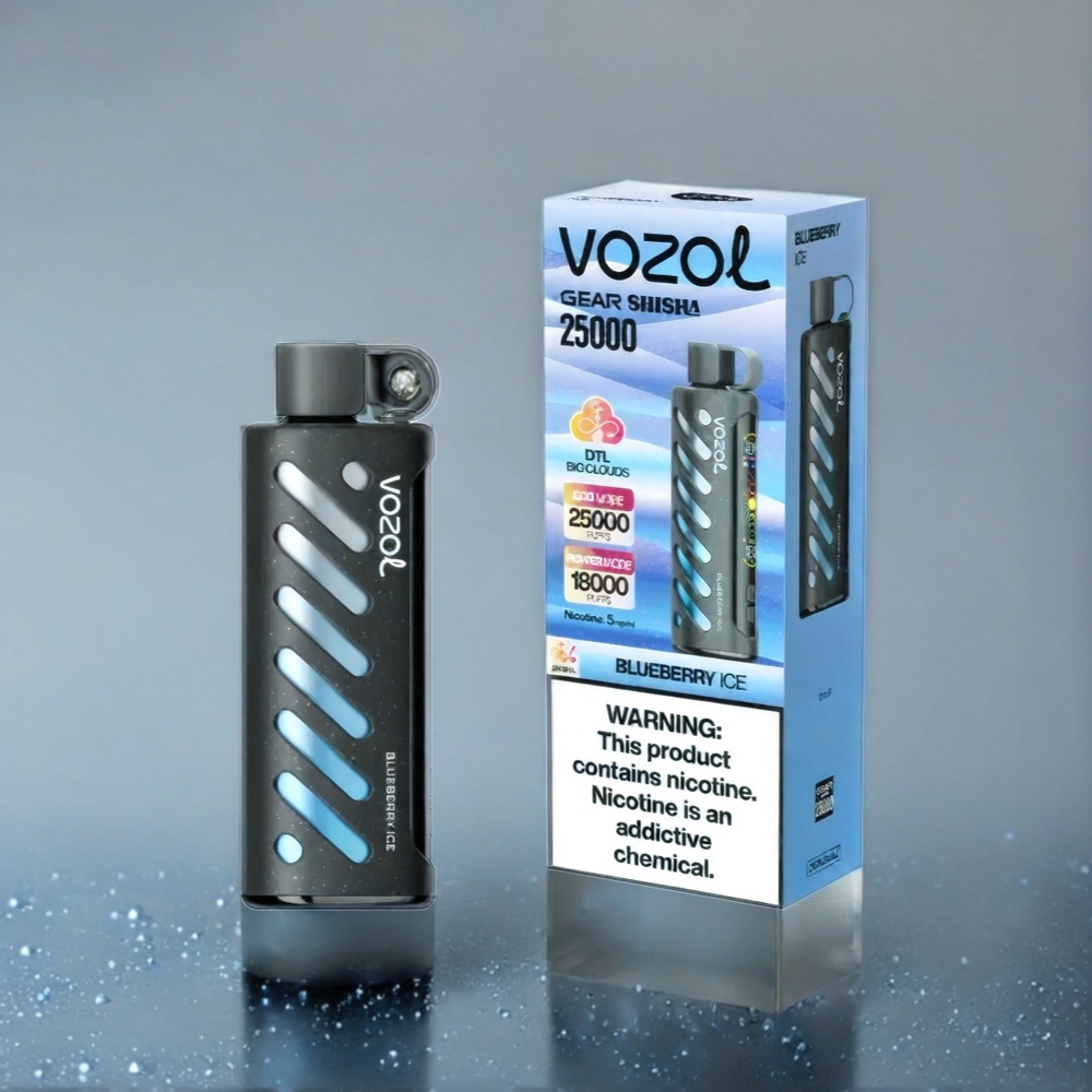 VOZOL Gear Shisha 25000 Puffs Blueberry Ice (30 Geschmacksrichtungen, Dual Mesh Dual Modes, 1000mAh) Schweiz Großhandel