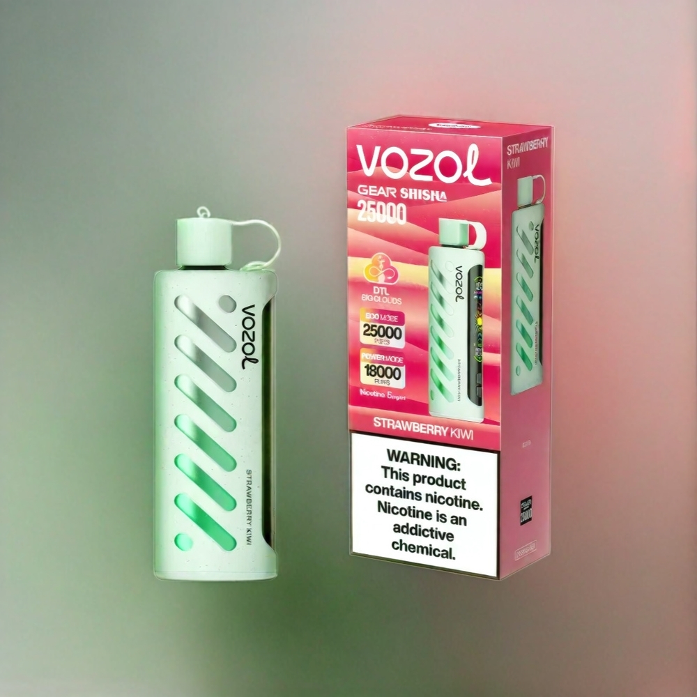 VOZOL Gear Shisha 25000 Puffs Erdbeer-Kiwi mit Dual Mesh, 1000mAh, 3mg/ml/5mg/ml - Schweiz Großhandel