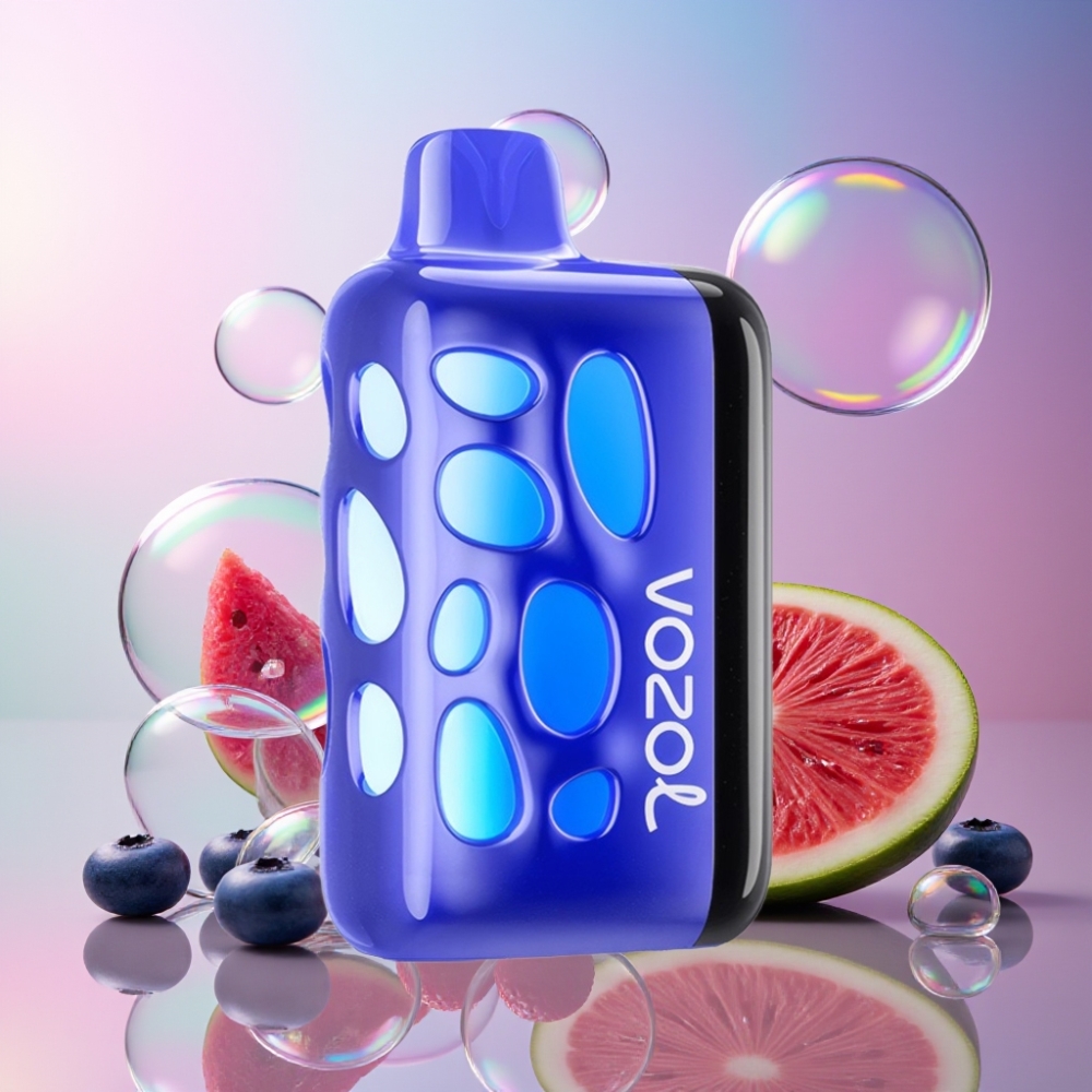 VOZOL RAVE 40000 Einweg-Vape Blaubeere Wassermelone – 270° Leuchtdesign, Beat-Sync Party-Modus, 1000mAh, Schweiz großhandel