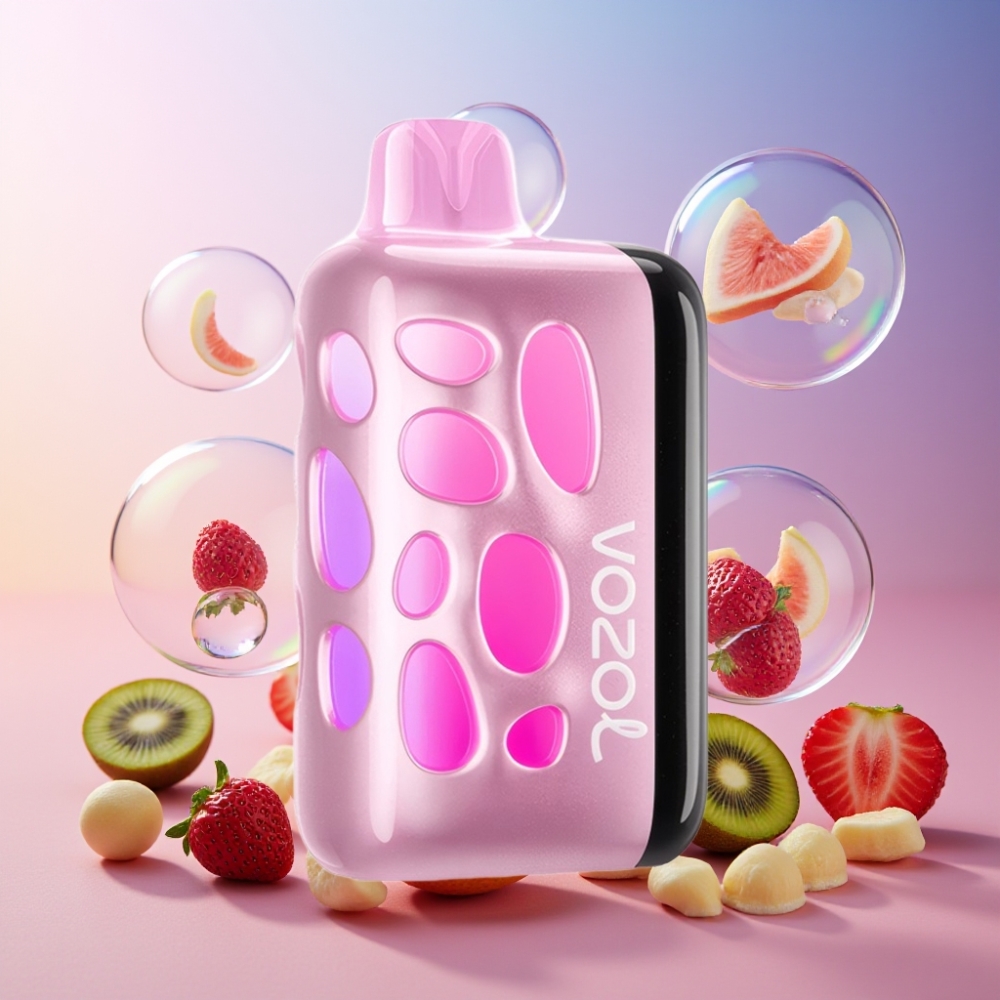 VOZOL RAVE 40000 Einweg-Vape Erdbeer-Kiwi – 270° Leuchtendes Design, Beat-Sync Party-Modus, 20/50mg/ml Nikotin, Schweiz Großhandel