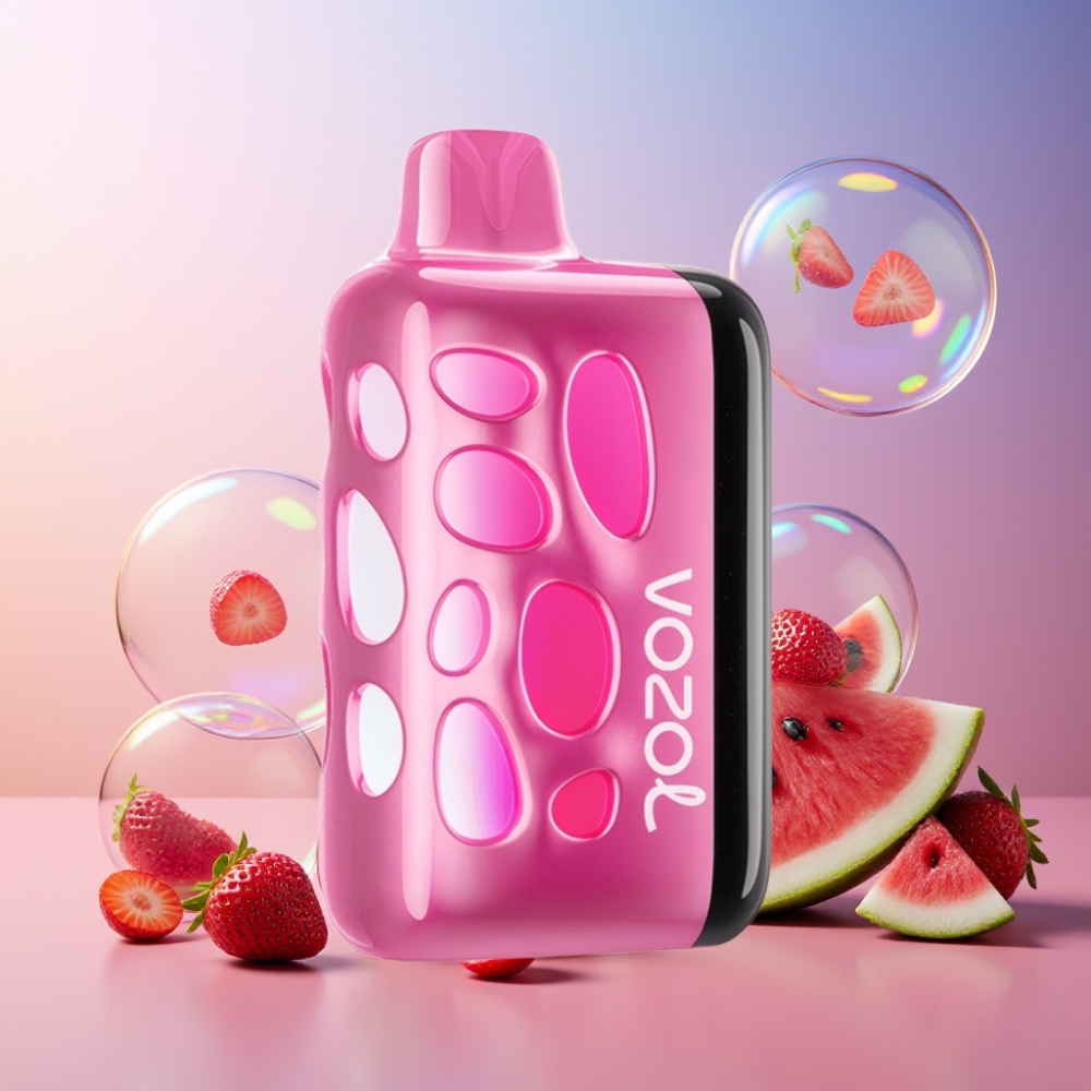VOZOL RAVE 40000 Einweg-Vape Erdbeer-Wassermelone – 270° Leuchtdesign, Party-Modus, 20/50mg/ml, 1000mAh, Schweiz Großhandel