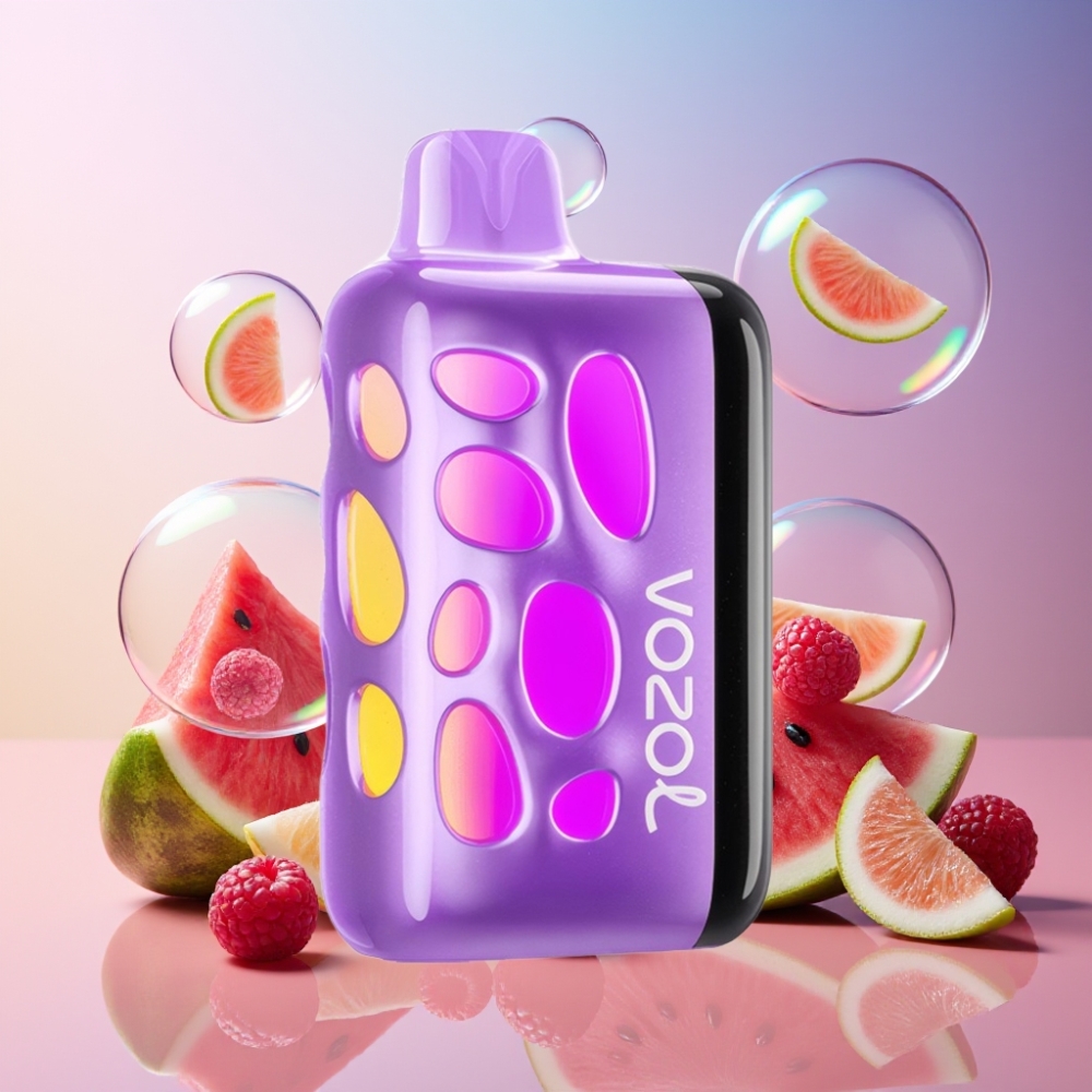 VOZOL RAVE 40000 Einweg-Vape Wassermelone-Razz Rancher, 270° Vibrant Glow Design, 20/50mg/ml Nikotin, 1000mAh, Schweiz Großhandel