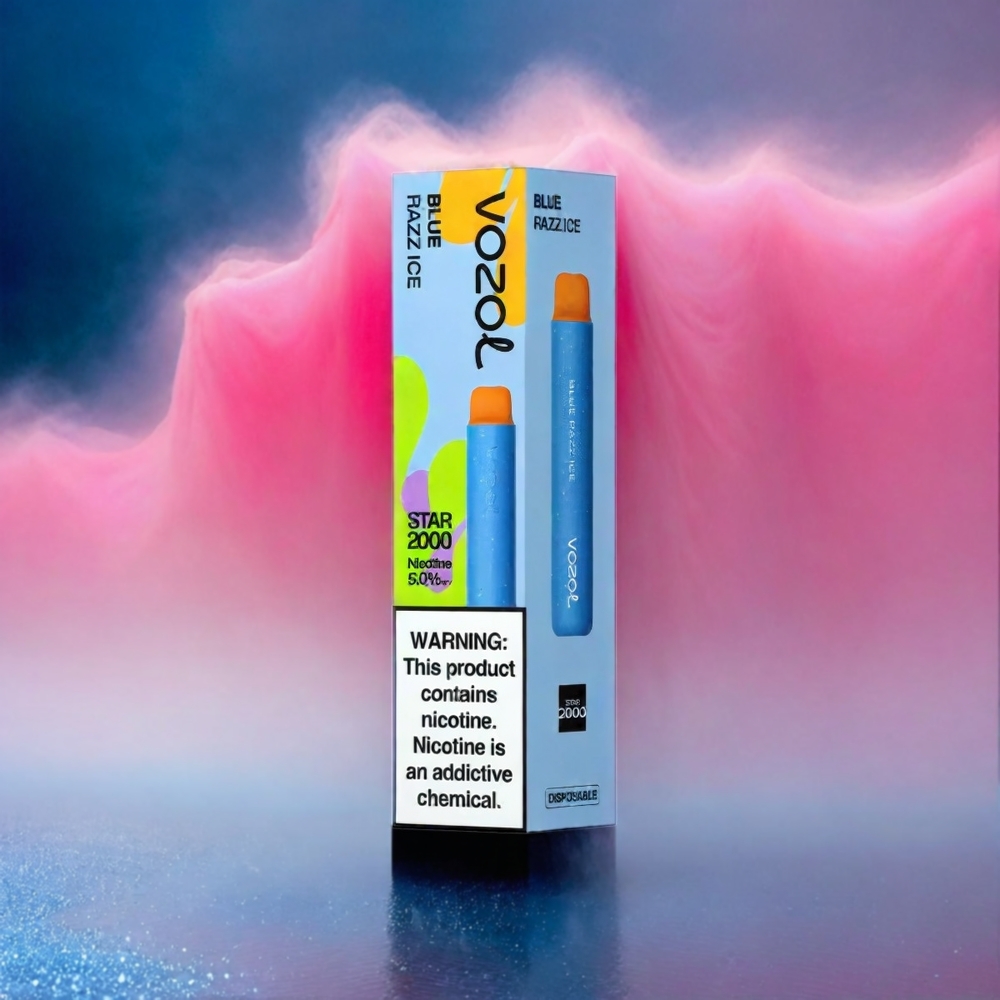 VOZOL Star 20000 Puffs 2,2\" HD Spiegelbildschirm Dual Mesh 650mAh Schweiz Großhandel Blue Razz Ice