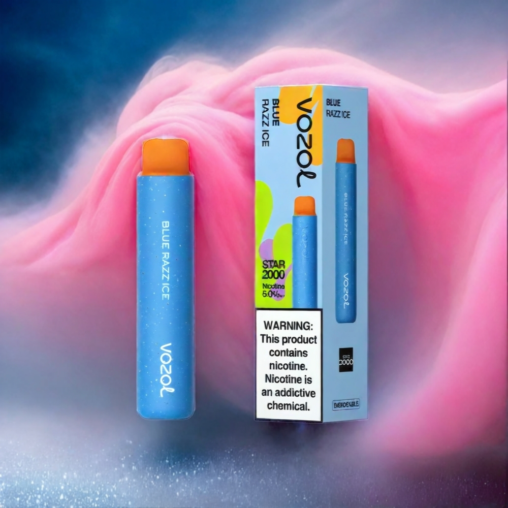 VOZOL Star 20000 Puffs 2,2\" HD Spiegelbildschirm Dual Mesh 650mAh Schweiz Großhandel Blue Razz Ice