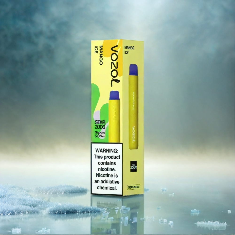 VOZOL Star 20000 Puffs 2,2\" HD Spiegelbildschirm Dual Mesh 650mAh Schweiz Großhandel – Mango Eis