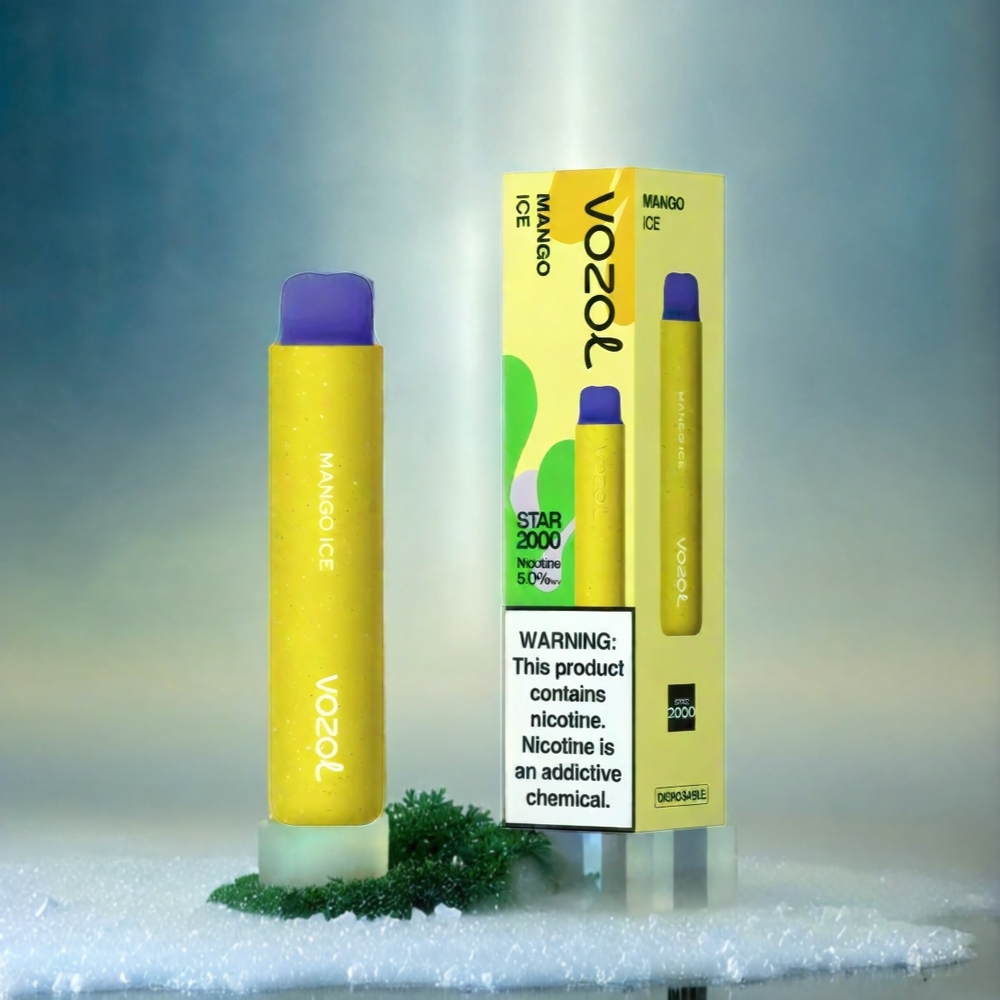 VOZOL Star 20000 Puffs 2,2\" HD Spiegelbildschirm Dual Mesh 650mAh Schweiz Großhandel – Mango Eis