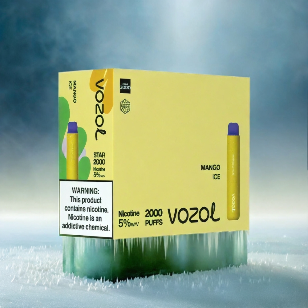 VOZOL Star 20000 Puffs 2,2\" HD Spiegelbildschirm Dual Mesh 650mAh Schweiz Großhandel – Mango Eis