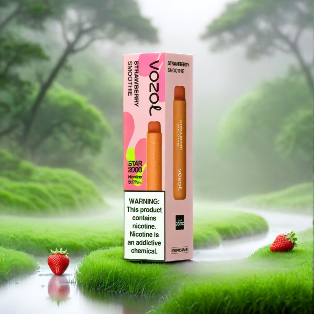 VOZOL Star 20000 Puffs – 2,2\" HD Spiegelbildschirm, Dual Mesh, 650mAh – Strawberry Smoothie – Schweiz Großhandel