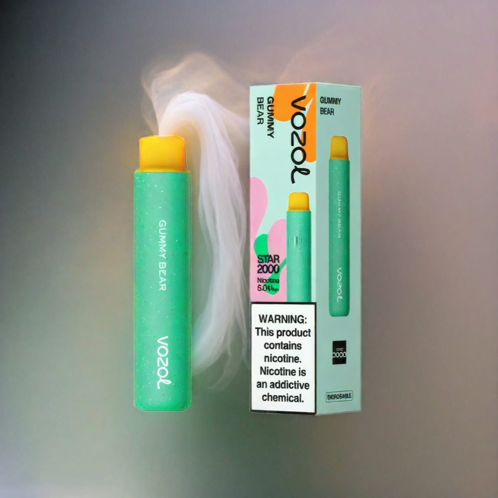 VOZOL Star 20000 Puffs mit 2,2\" HD-Spiegeldisplay, Dual-Mesh-Technologie, 650mAh Akku – Schweiz Großhandel – Vozol Star 20000 Puffs Gummy Bear Geschmack