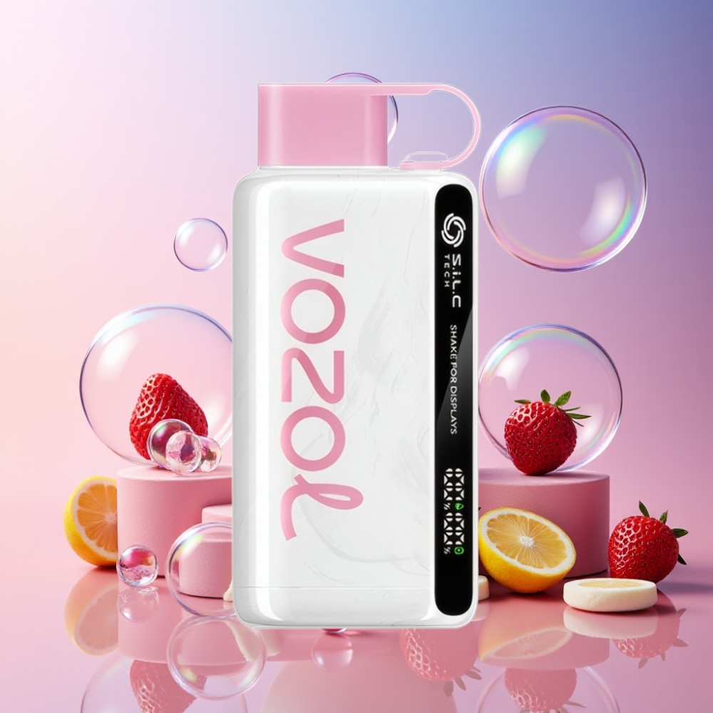 VOZOL STAR 9000/12000 Einweg-Vape Erdbeer-Eiscreme – Schütteln für Display, S.i.L.C TECH, 650mAh Akku, Schweiz Großhandel