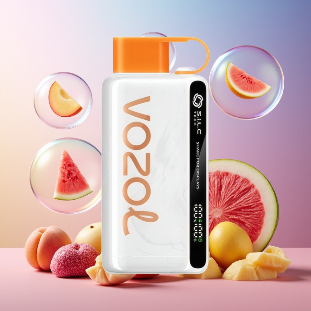 VOZOL STAR 9000/12000 Einweg-Vape Pfirsich Mango Wassermelone - S.i.L.C TECH, 650mAh, 9000/12000 Züge, Schweiz Großhandel