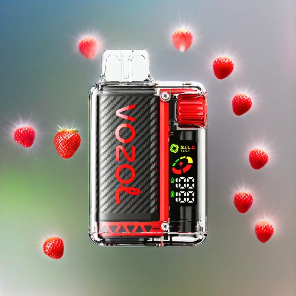 VOZOL Vista 20000 Puffs Schweiz Großhandel – 2% Nikotin, 20.000 Züge, 650mAh Akku, OLED Display, Erdbeere Himbeere Kirsche