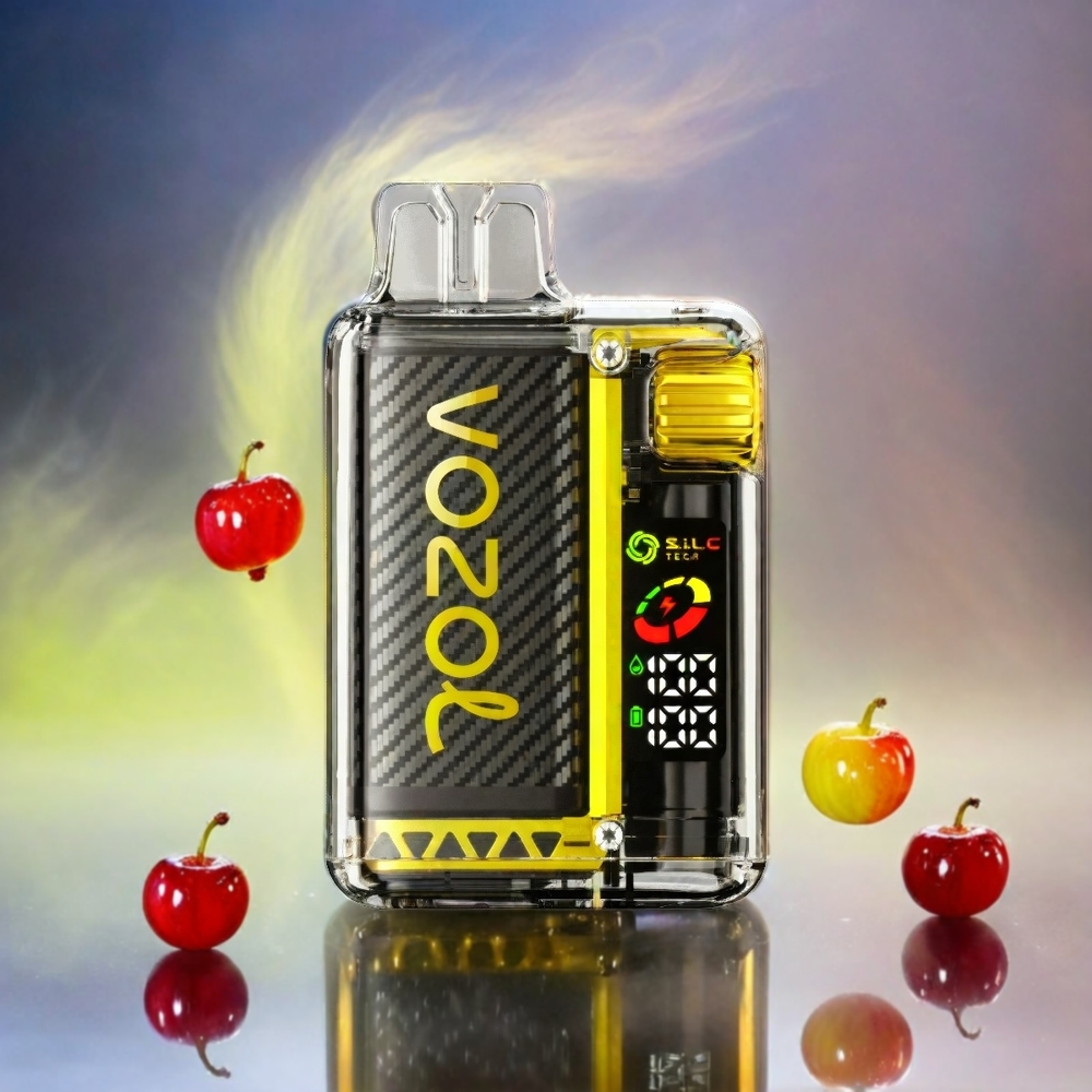 VOZOL Vista 20000 Züge Schweiz Großhandel - 2% Nikotin, 650mAh Akku, OLED Display, 6-stufige Watt-Anpassung, Drachenfrucht Banane Kirsche