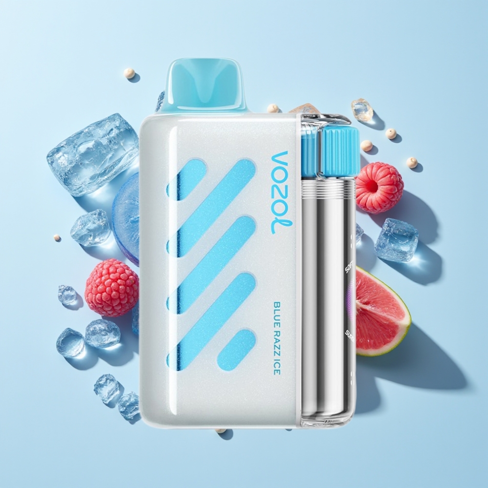 VOZOL VISTA 40000 Puffs Einweg-Vape MTL, 1000mAh, 2% Nikotin, Blauer Himbeer Eis, Schweiz Großhandel