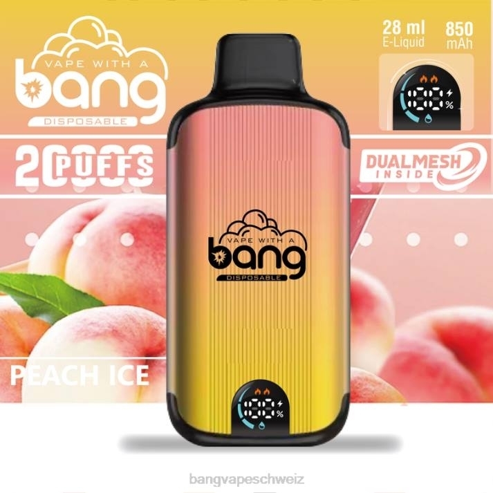 4X0J3 Bang Vape Digital Smart Screen 20000 Züge - Bang Vape nicotine Einweg
