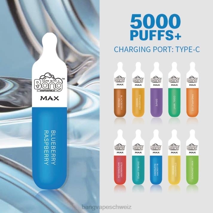 4X0J10 Bang Vape Max 5000-Puff-Riegel - Bang Vape Schweiz Einweg