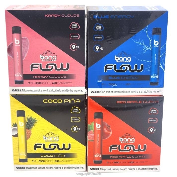 4X0J37 Bang Vape Flow 3.500 Züge (10er-Packung) - Bang Vape Zürich Einweg