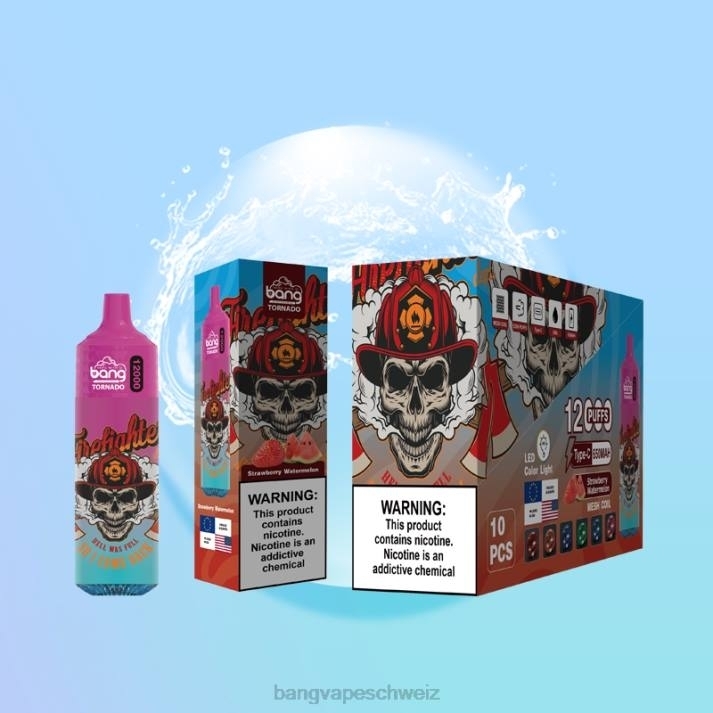 4X0J4 Bang Vape Tornado 12000 Züge mit LED und Mesh-Spule - vape Bang box nicotine Einweg