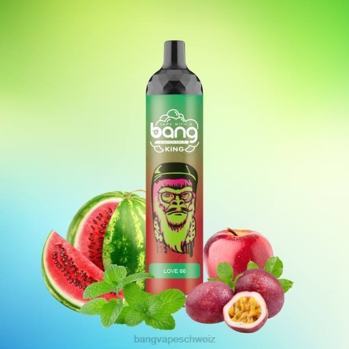 4X0J8 Bang Vape King 6000 Züge, 5 % NIC, wiederaufladbar, Typ C - Vape Gang disposables Einweg