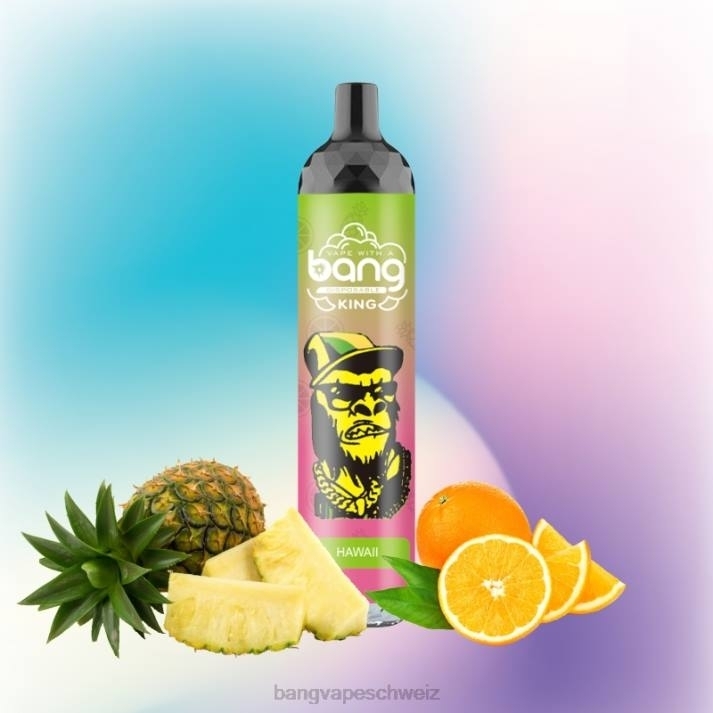 4X0J8 Bang Vape King 6000 Züge, 5 % NIC, wiederaufladbar, Typ C - Vape Gang disposables Einweg