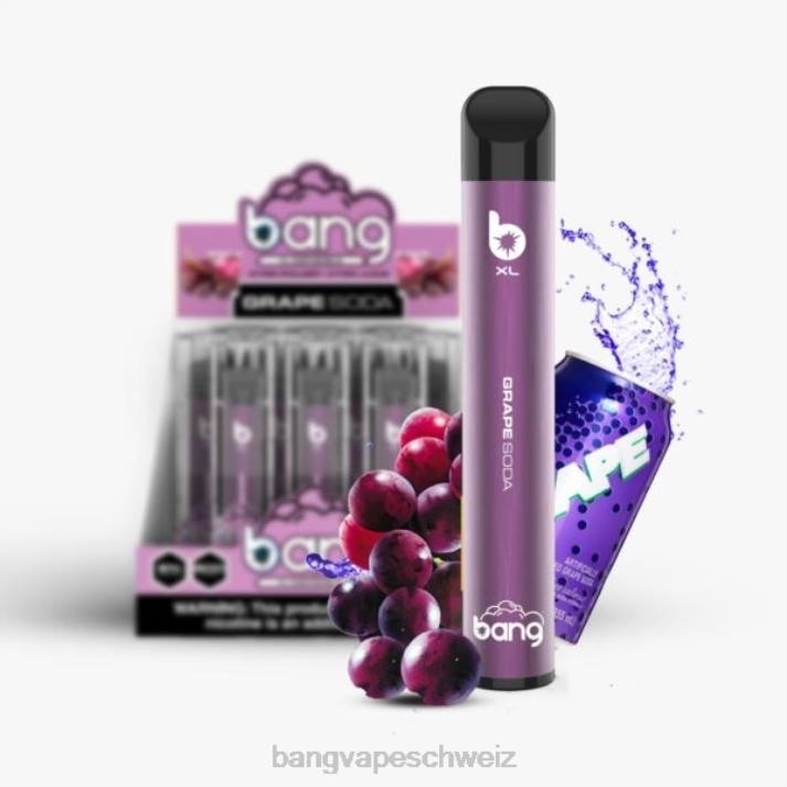 4X0J29 Bang Vape XL Einweg - Vape Gang shop Trauben-Soda